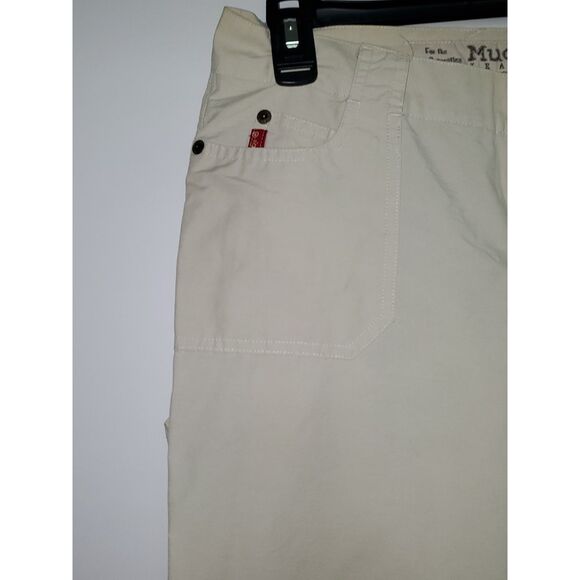 Mudd Jeans Women's Light Weight Khaki Boho Cargo Adventure Drawstring Size 3 - Picture 5 of 12